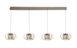 LED Pendelleuchte, Höhe einstellbar, Sandfarben