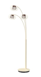 LED Stehleuchte, Sand/Schwarz, 3-flammig