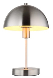 Tischleuchte, Schnurschalter, E14, Nickel matt