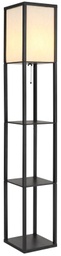 Stehleuchte, Schwarz, Zugschalter, E27