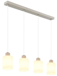 Pendelleuchte, Opalglas, Höhe einstellbar, E27