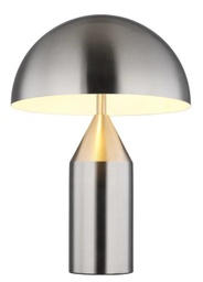 Tischleuchte, Schnurschalter, Nickel matt, E27