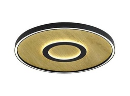 LED Deckenleuchte, CCT, dimmbar, Fernbedienung, Spaltholz