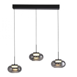 LED Pendelleuchte, SimplyDim, Rauchglas, höhenverstellbar