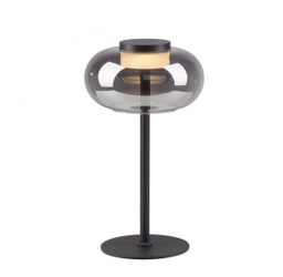 LED Tischleuchte, Rauchglas, Schnurschalter