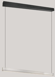 LED Pendelleuchte, CCT, Liftsystem, Schwarz matt