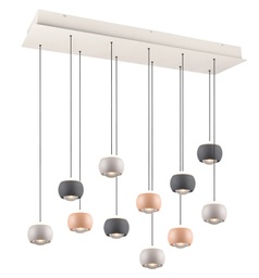 LED Pendelleuchte, 11-flammig, Tricolour, CCT, Fernbedienung