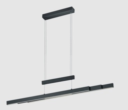 LED Pendelleuchte, höhenverstellbar, 3-Stufen dimmbar, Schwarz matt