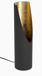Tischleuchte, Schwarz/Gold, GU10 inkl., dimmbar