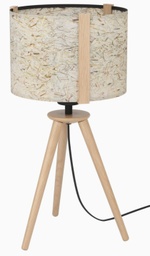 Tischleuchte, Holz, E27 Fassung, Schnurschalter