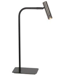 LED Tischleuchte, Stahlfarben, Touchdimmer, CRI 90+