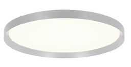 LED Deckenleuchte, Stahlfarben, dimmbar, Backlight