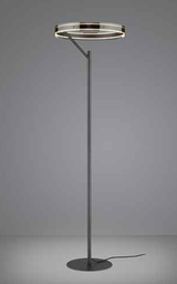 LED Stehleuchte, Fernbedienung, CCT, Rauchfarben