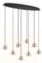LED Pendelleuchte, CCT, dimmbar, 117*33 cm