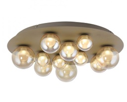 LED Deckenleuchte, Fernbedienung, Memory, CCT, Bronze