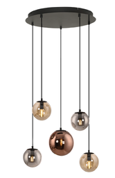 Pendelleuchte, Multicolor, E14