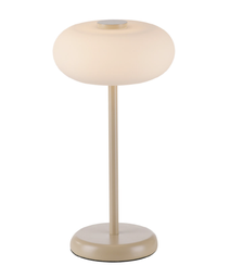 LED Tischleuchte, Sandfarben, Schnurdimmer