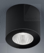 LED Deckenleuchte, dimmbar, IP44, Schwarz, 6,5cm Durchm., 5,5cm Höhe