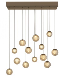 Pure Popup, Glas amber + satin