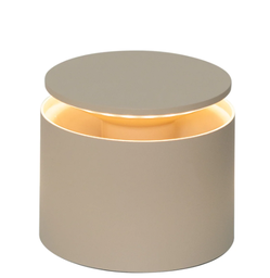 LED Akku Tischleuchte, Touchdimmer, DTW, IP54, Sandfarben