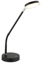 LED Tischleuchte, Metall, schwarz matt, Touchdimmer