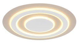 LED Deckenleuchte, Metall weiß matt, Acryl opal