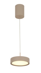 LED Pendelleuchte, Sandfarben, 3-stufig dimmbar, Lift