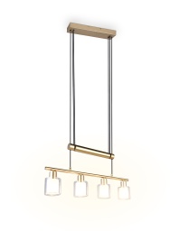 Pendelleuchte, Goldfarbig, E14