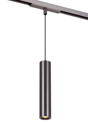 LED Pendelleuchte, dimmbar, Matt Schwarz-Chrom, SmartHome