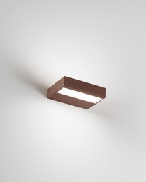 LED Wandleuchte, CCT, dimmbar, rostbraun