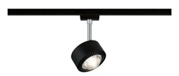 LED Strahler, Abstrahlwinkel = 65 Grad, Schwarz matt/Chrom, dimmbar