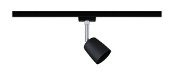 U Rail Spot Cover, 1 * GU10 max. 10 Watt LED ohne Glühlampe, Farbe : Schwarz matt, dimmbar